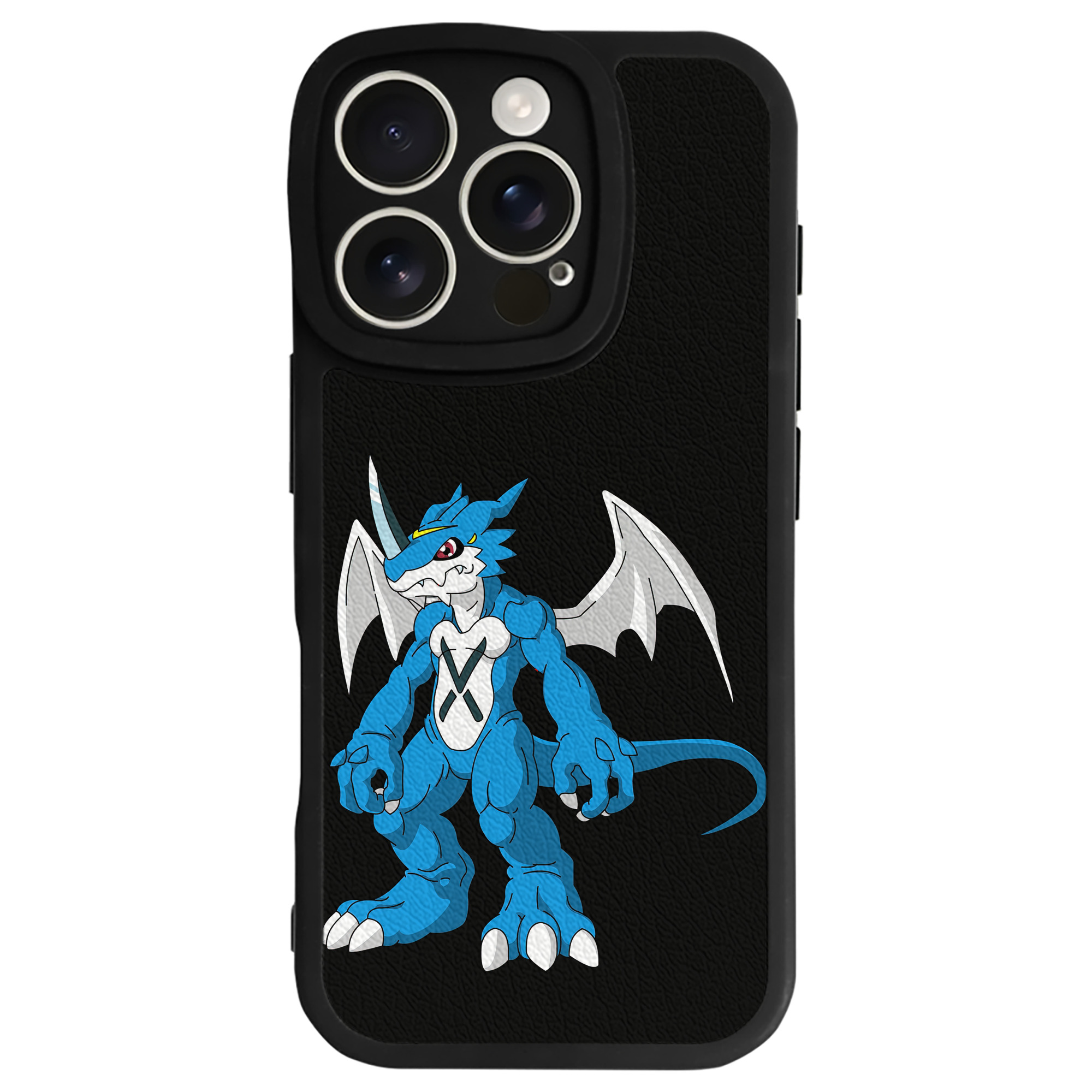 （画像用） Digimon デジタルモンスター/デジモン 【iPhone 16シリーズ対応】シリコンスマホケース（レザー調） 材質：シリコン
